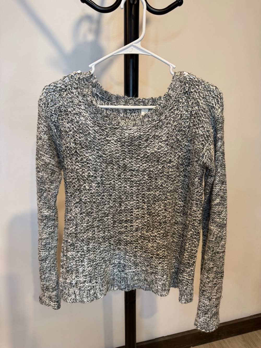 Aeropostale Gray Marled Crewneck Sweater